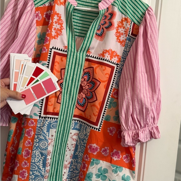 THML Colorful Patchwork Top - Picture 2 of 3